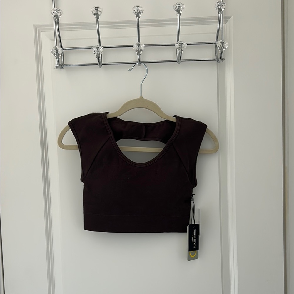 Brown Sleeveless Top